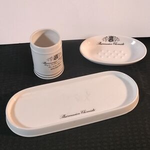 Pharmacie-Chimie Ceramic Set Bathroom Vanity Ceramic